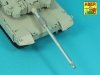 Aber 35l-345 120 mm L/55 CN08 barrel for K2 Black Panther tank / Lufa 120 mm L/55 CN08 do czołgu K2 Black Panther 1/35